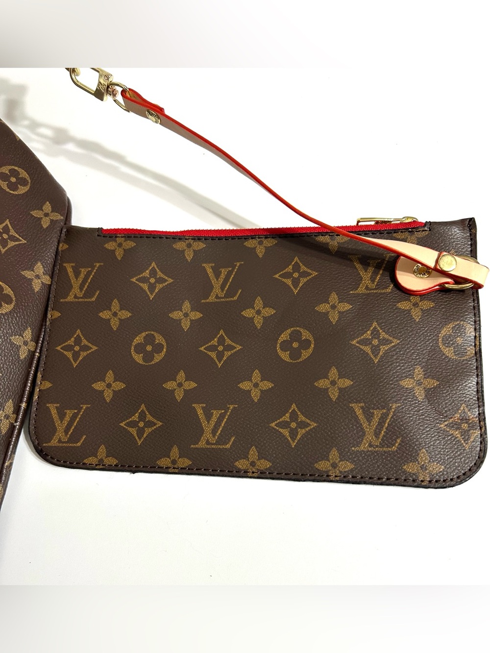Large Tote Monogram Bag with Wristlet - Picture 6 of 16